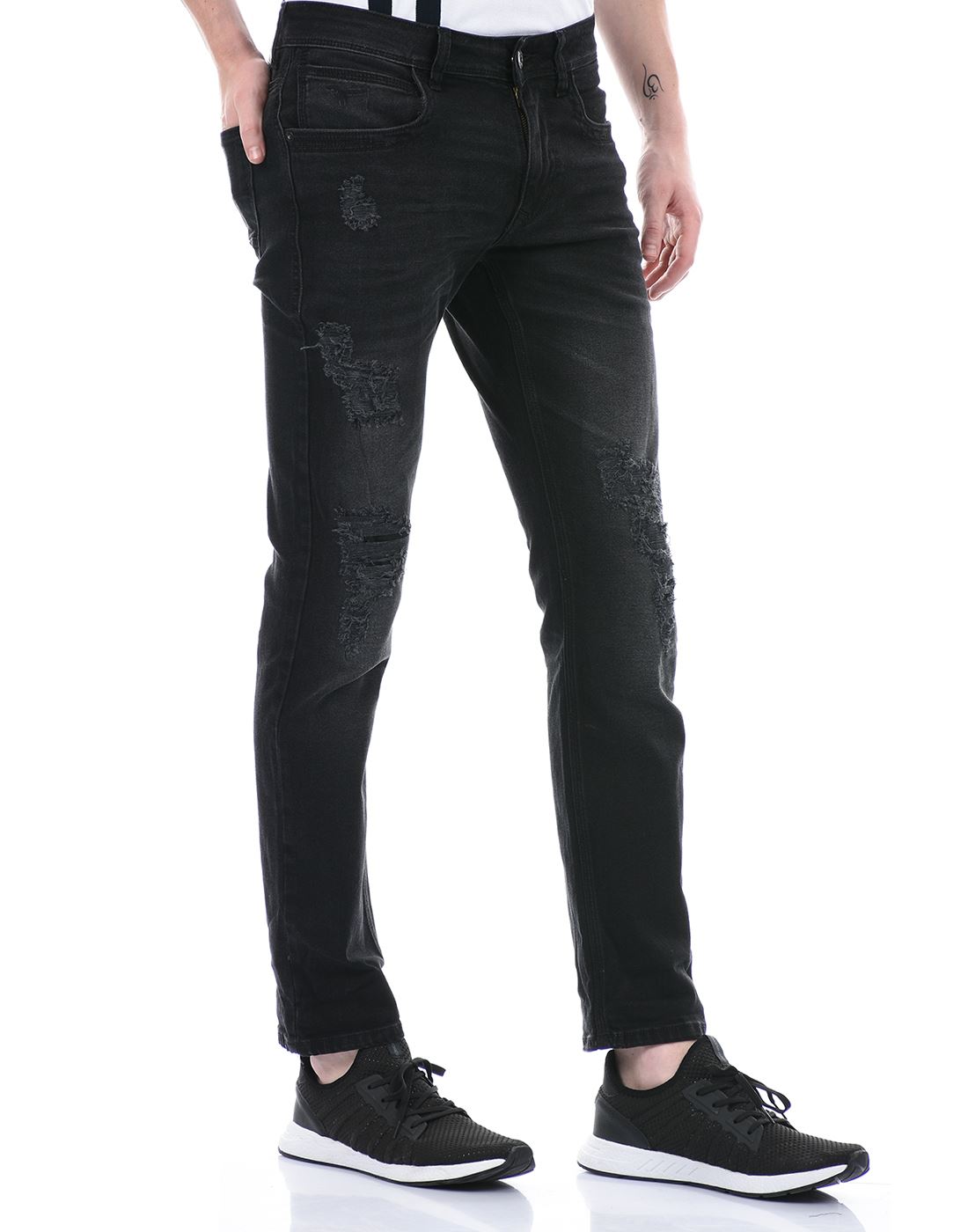 Flying Machine Men Casual Wear Black Jeans